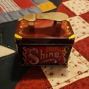BRAND NEW, Vintage Mini Shoe Shine Tin